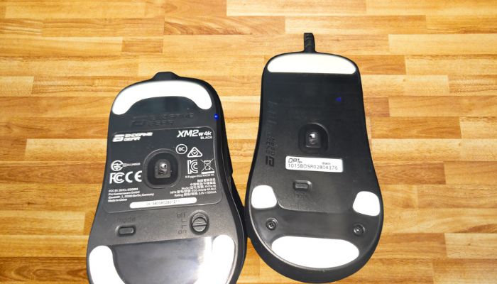 Rückansicht der Computermaus