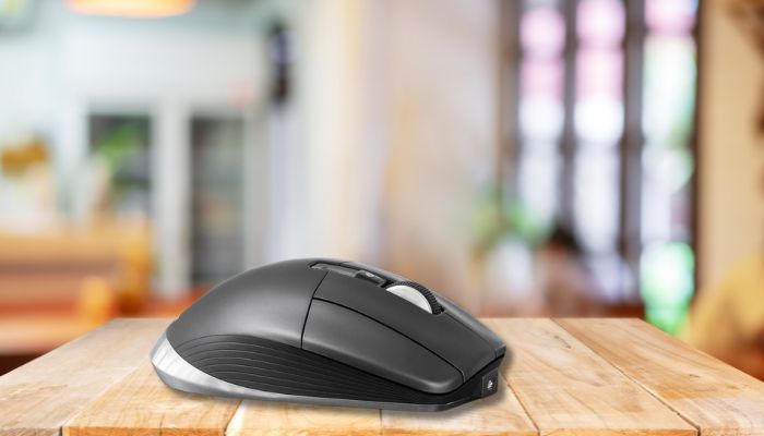 Seitenansicht der 3Dconnexion CadMouse Pro Wireless Maus